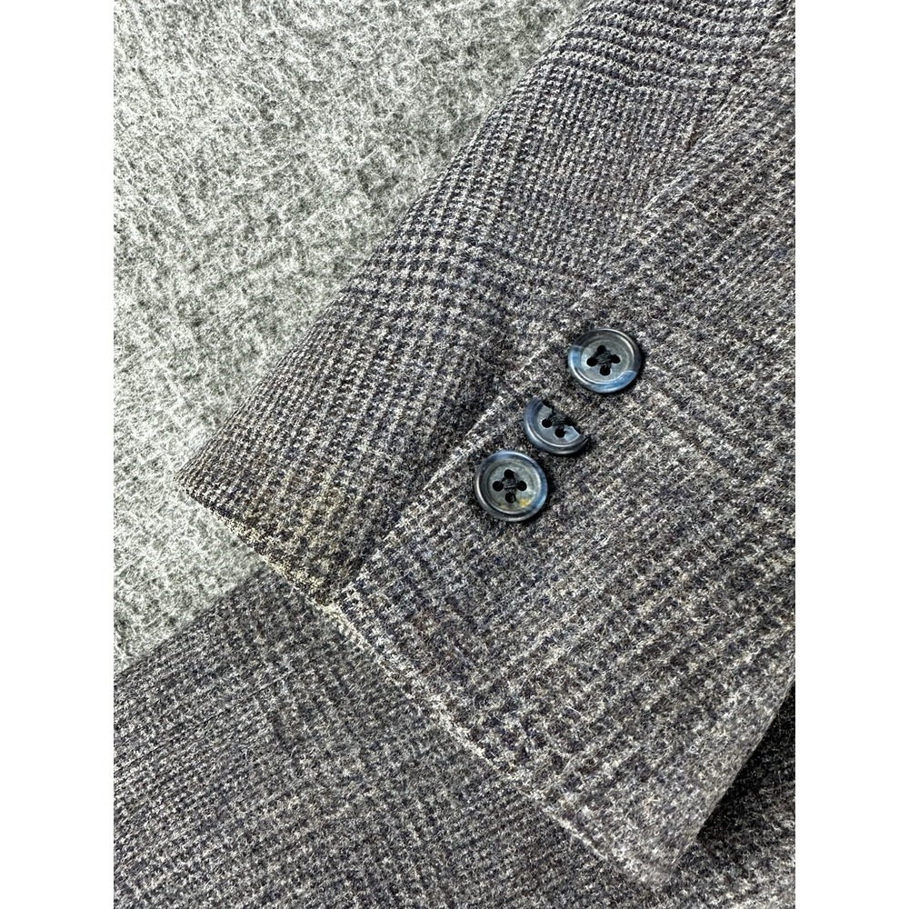 Vintage Givenchy Paris Wool Sport Coat SZ 41 Gray Tweed Single Vent Old Money - Picture 11 of 12